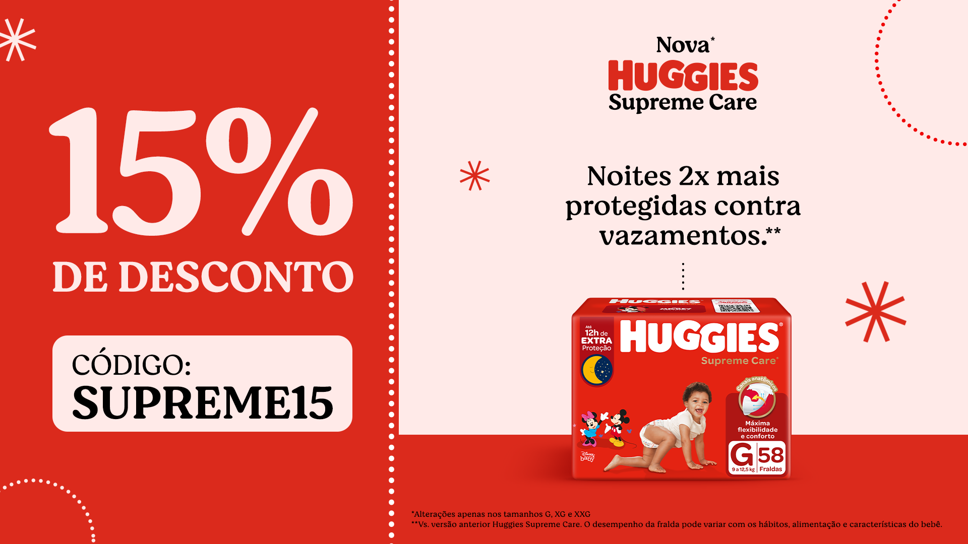 cupom de desconto fralda huggies supreme care.